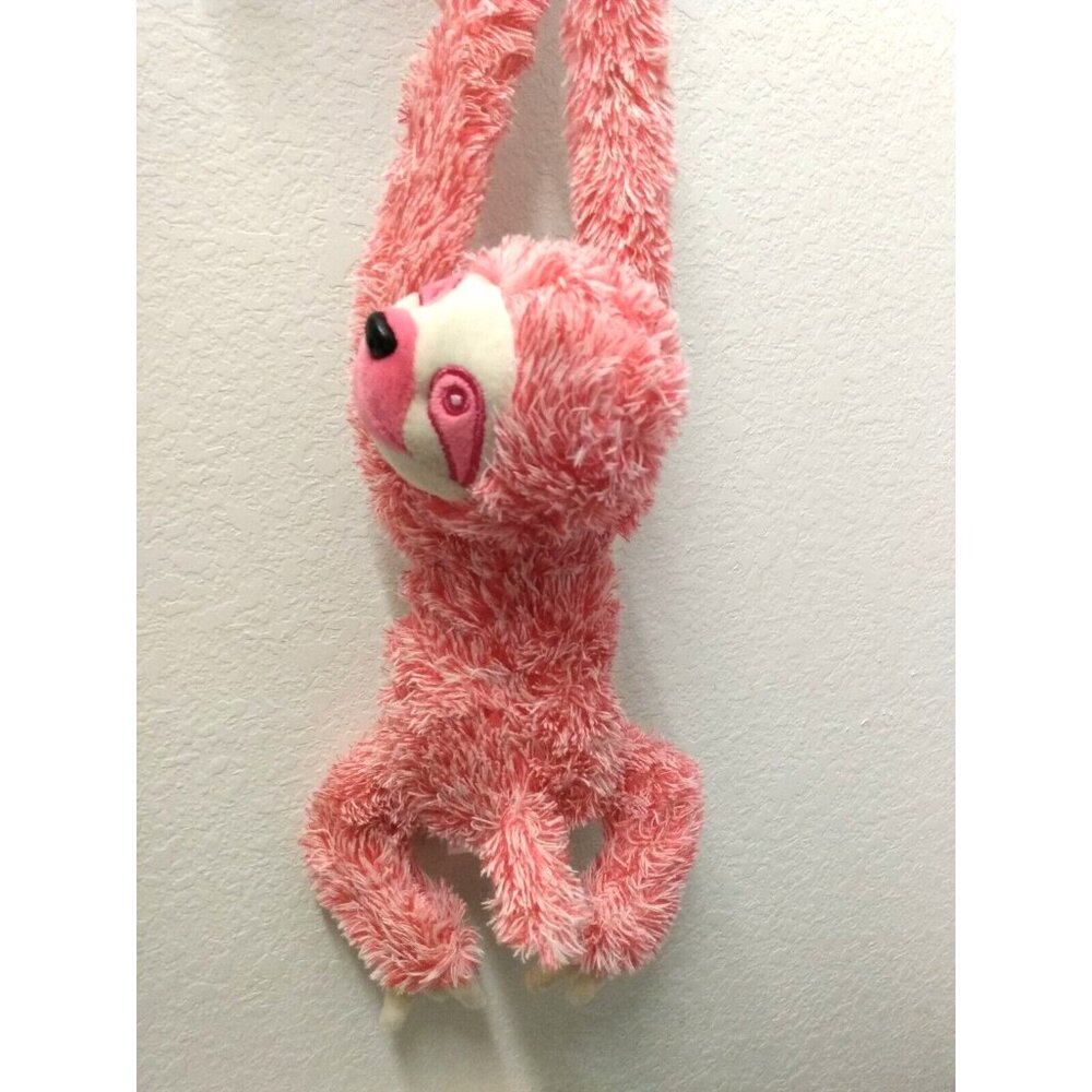 Koskash Fuzzy Pink Las Vegas Nevada Souvenir Hanging Sloth Plush Plushie Animal